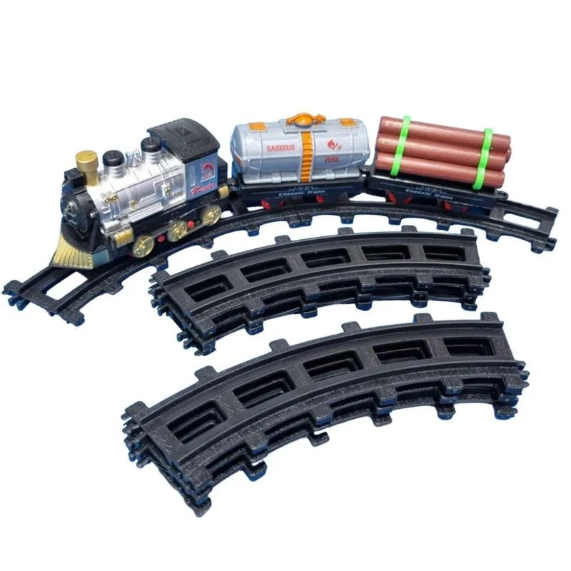 Conjunto Locomotiva Clássica 11 Peças Toy King TK-AB6368