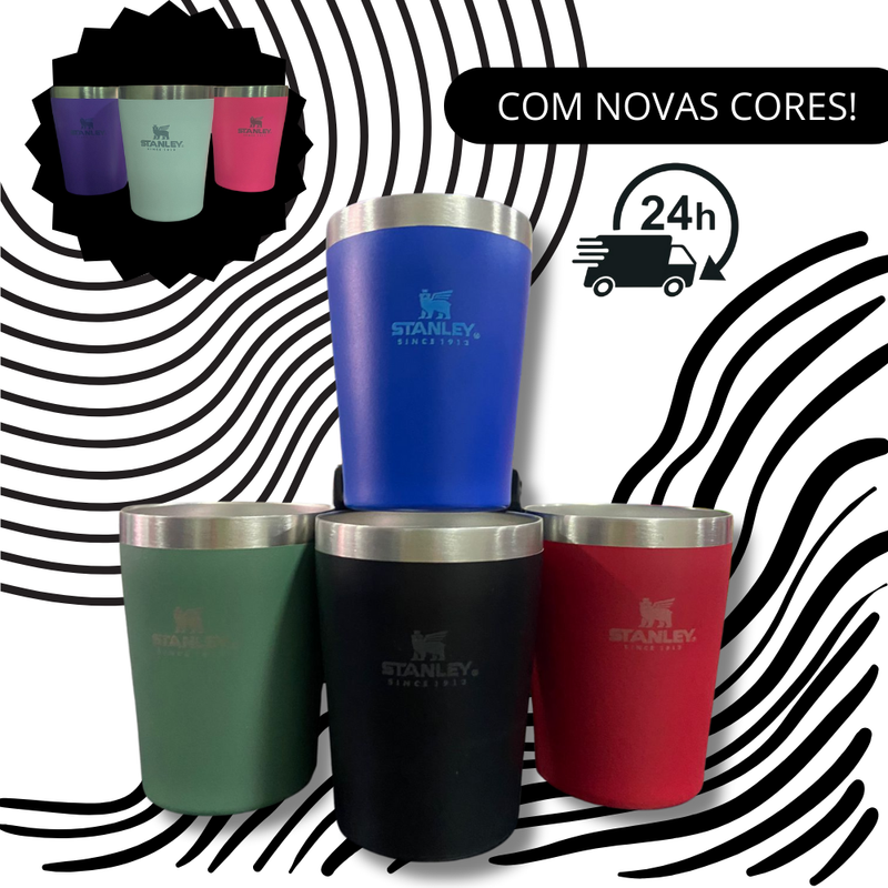 Mini Copo Inox 260ml Personalizado - Estilo e Praticidade para o Seu Dia