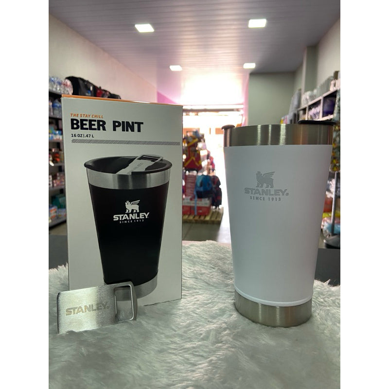 Copo Térmico Personalizado Com Tampa E Abridor 473Ml Cerveja Café Inox Gelada Quente Caneca Termica