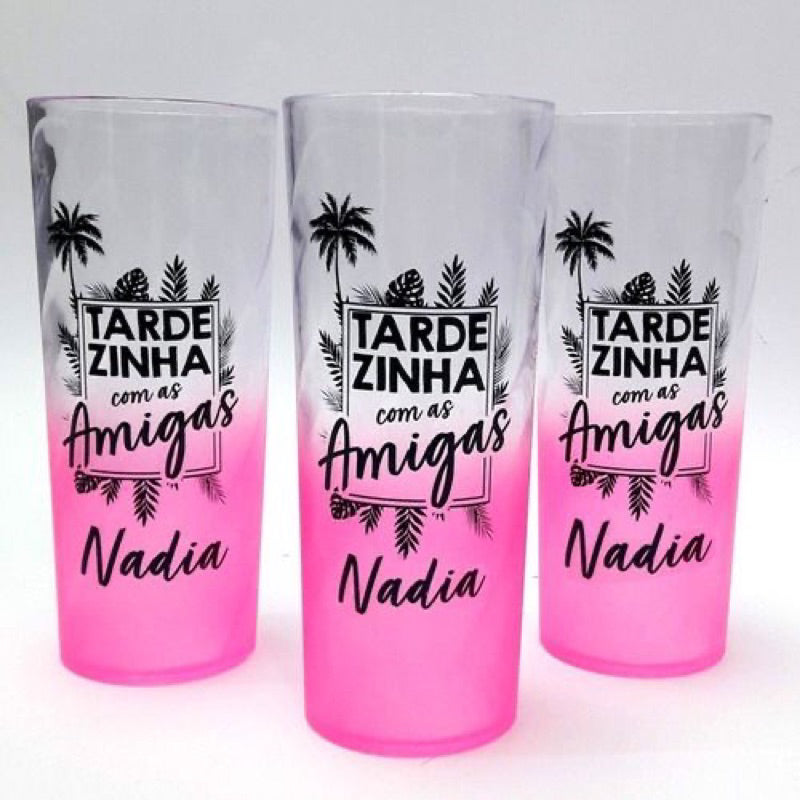 Copo acrílico Long drink personalizado - Todos os temas